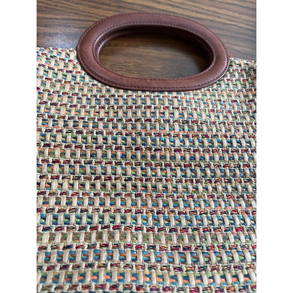 Fossil short handle woven bag with removable shoulder strap - Picture 10 of 10
